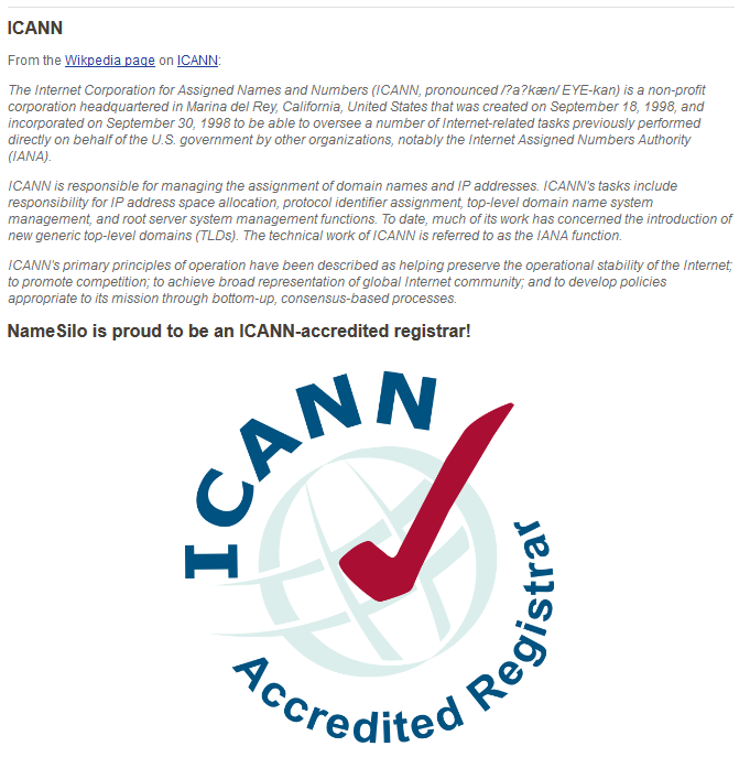 ICANN ověřený registrátor, spravuje přes 3 miliony domén